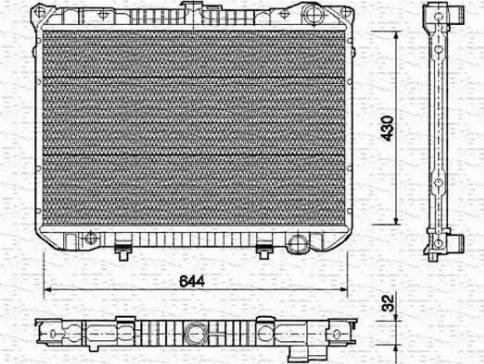 Magneti Marelli 350213752000 - Radiators, Motora dzesēšanas sistēma ps1.lv