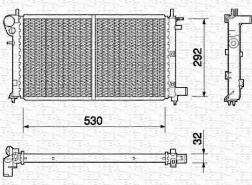 Magneti Marelli 350213757000 - Radiators, Motora dzesēšanas sistēma ps1.lv