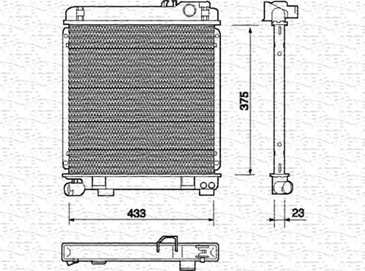 Magneti Marelli 350213700000 - Radiators, Motora dzesēšanas sistēma ps1.lv