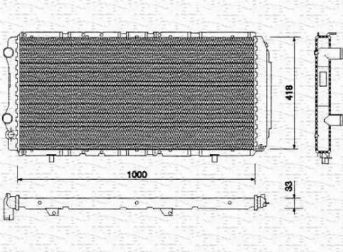 Magneti Marelli 350213708000 - Radiators, Motora dzesēšanas sistēma ps1.lv