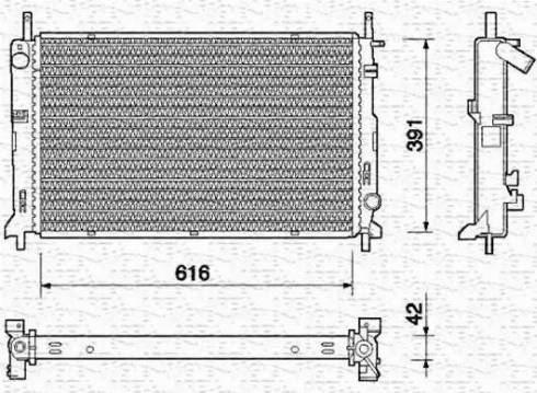 Magneti Marelli 350213716000 - Radiators, Motora dzesēšanas sistēma ps1.lv