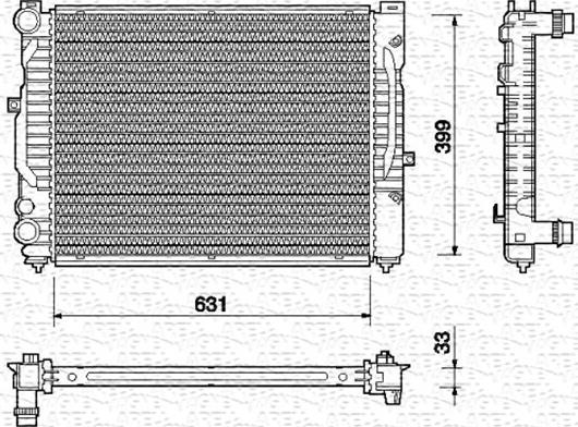 Magneti Marelli 350213712000 - Radiators, Motora dzesēšanas sistēma ps1.lv