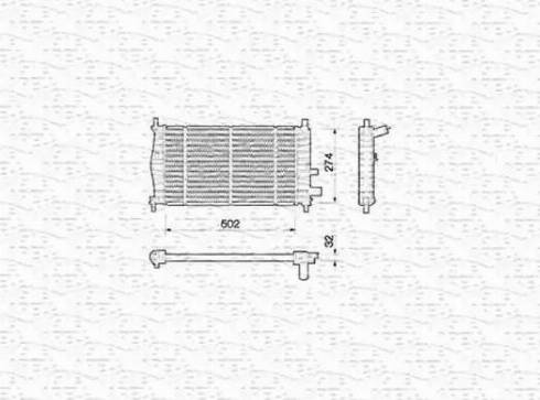 Magneti Marelli 350213780000 - Radiators, Motora dzesēšanas sistēma ps1.lv