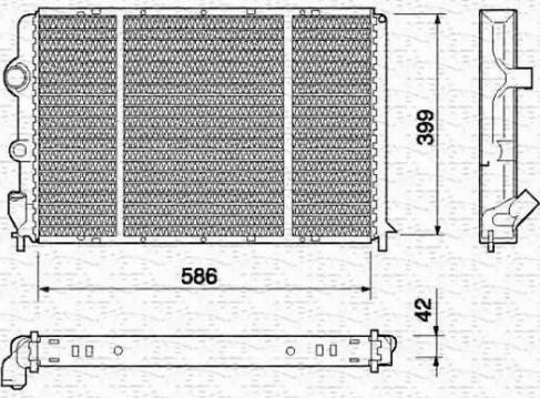 Magneti Marelli 350213738000 - Radiators, Motora dzesēšanas sistēma ps1.lv