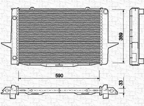 Magneti Marelli 350213732000 - Radiators, Motora dzesēšanas sistēma ps1.lv