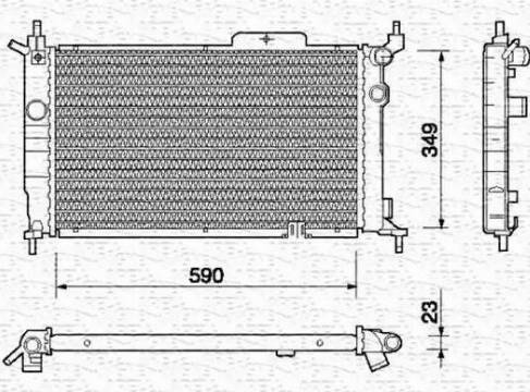 Magneti Marelli 350213729000 - Radiators, Motora dzesēšanas sistēma ps1.lv