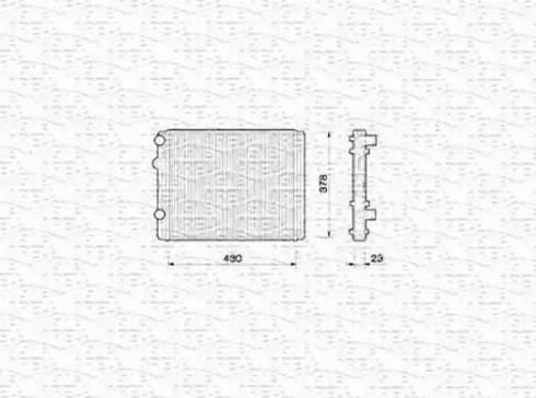 Magneti Marelli 350213778000 - Radiators, Motora dzesēšanas sistēma ps1.lv