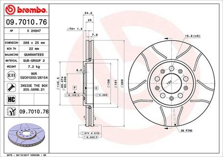 Magneti Marelli 360406049305 - Bremžu diski ps1.lv