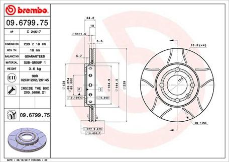 Magneti Marelli 360406048905 - Bremžu diski ps1.lv