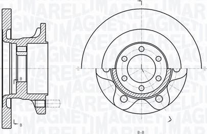 Magneti Marelli 361302040289 - Bremžu diski ps1.lv