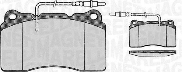 Magneti Marelli 363916060498 - Bremžu uzliku kompl., Disku bremzes ps1.lv