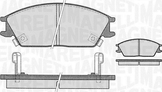 Magneti Marelli 363916060459 - Bremžu uzliku kompl., Disku bremzes ps1.lv