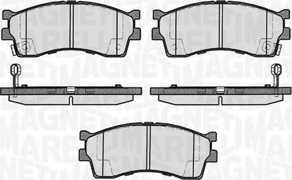 Magneti Marelli 363916060458 - Bremžu uzliku kompl., Disku bremzes ps1.lv