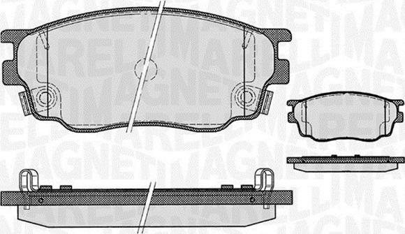 Magneti Marelli 600000098350 - Bremžu uzliku kompl., Disku bremzes ps1.lv