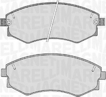 Magneti Marelli 363916060468 - Bremžu uzliku kompl., Disku bremzes ps1.lv