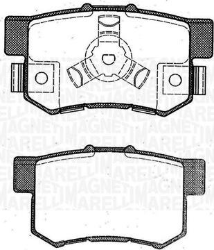 Magneti Marelli 363916060463 - Bremžu uzliku kompl., Disku bremzes ps1.lv