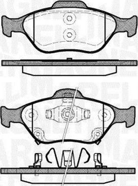 Magneti Marelli 363916060404 - Bremžu uzliku kompl., Disku bremzes ps1.lv