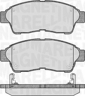 Magneti Marelli 363916060406 - Bremžu uzliku kompl., Disku bremzes ps1.lv