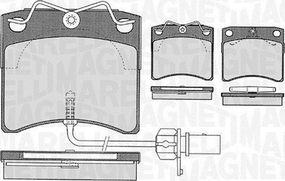 Magneti Marelli 363916060416 - Bremžu uzliku kompl., Disku bremzes ps1.lv