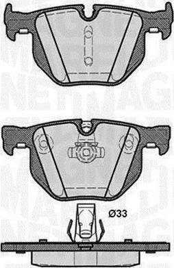 Magneti Marelli 363916060487 - Bremžu uzliku kompl., Disku bremzes ps1.lv