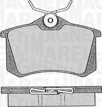 Magneti Marelli 363916060432 - Bremžu uzliku kompl., Disku bremzes ps1.lv