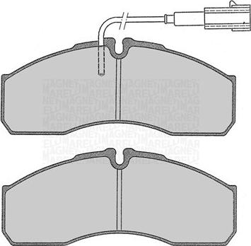 Magneti Marelli 363916060479 - Bremžu uzliku kompl., Disku bremzes ps1.lv