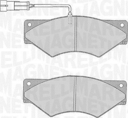 Magneti Marelli 363916060546 - Bremžu uzliku kompl., Disku bremzes ps1.lv