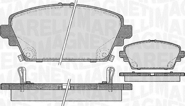 Magneti Marelli 363916060567 - Bremžu uzliku kompl., Disku bremzes ps1.lv