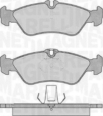 Magneti Marelli 363916060506 - Bremžu uzliku kompl., Disku bremzes ps1.lv