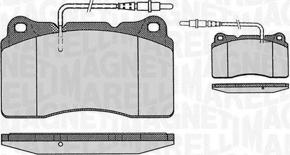 Magneti Marelli 363916060500 - Bremžu uzliku kompl., Disku bremzes ps1.lv