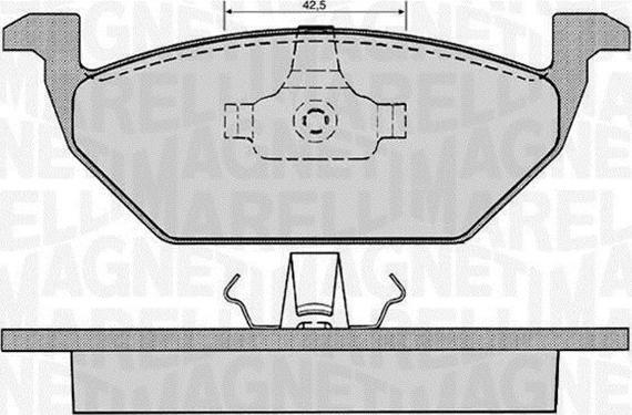 Magneti Marelli 363916060515 - Bremžu uzliku kompl., Disku bremzes ps1.lv