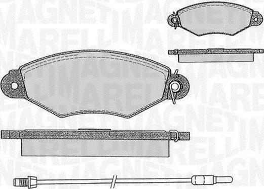 Magneti Marelli 363916060513 - Bremžu uzliku kompl., Disku bremzes ps1.lv