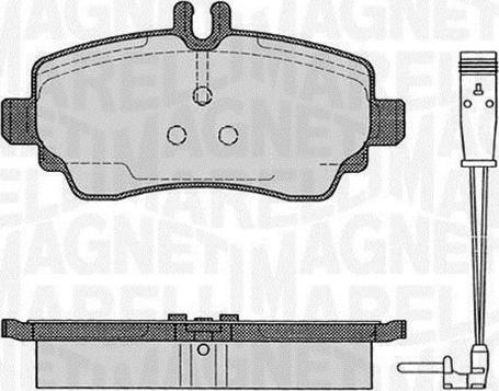 Magneti Marelli 363916060517 - Bremžu uzliku kompl., Disku bremzes ps1.lv