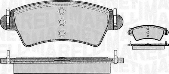 Magneti Marelli 363916060538 - Bremžu uzliku kompl., Disku bremzes ps1.lv