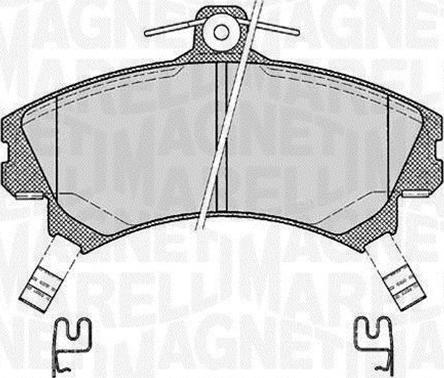 Magneti Marelli 363916060521 - Bremžu uzliku kompl., Disku bremzes ps1.lv