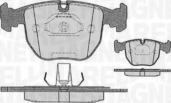 Magneti Marelli 363916060579 - Bremžu uzliku kompl., Disku bremzes ps1.lv