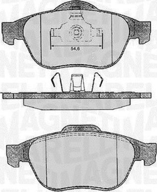 Magneti Marelli 363916060571 - Bremžu uzliku kompl., Disku bremzes ps1.lv