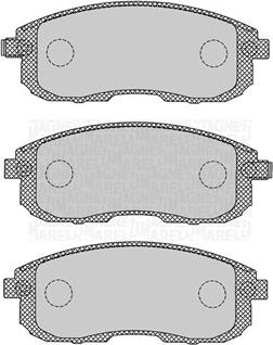 Magneti Marelli 363916060695 - Bremžu uzliku kompl., Disku bremzes ps1.lv