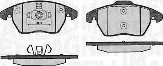 Magneti Marelli 363916060656 - Bremžu uzliku kompl., Disku bremzes ps1.lv