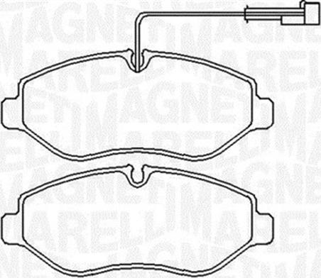 Magneti Marelli 363916060650 - Bremžu uzliku kompl., Disku bremzes ps1.lv