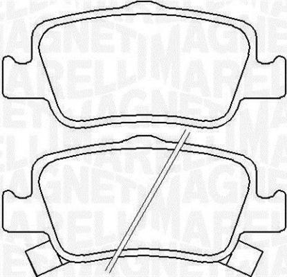 Magneti Marelli 363916060666 - Bremžu uzliku kompl., Disku bremzes ps1.lv