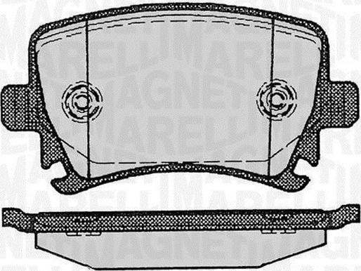 Magneti Marelli 363916060601 - Bremžu uzliku kompl., Disku bremzes ps1.lv