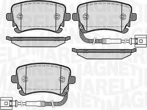 Magneti Marelli 363916060603 - Bremžu uzliku kompl., Disku bremzes ps1.lv