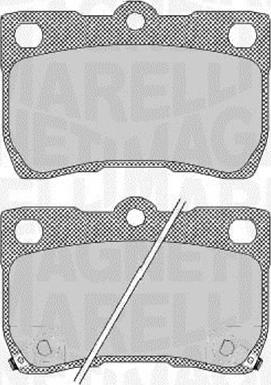 Magneti Marelli 363916060638 - Bremžu uzliku kompl., Disku bremzes ps1.lv