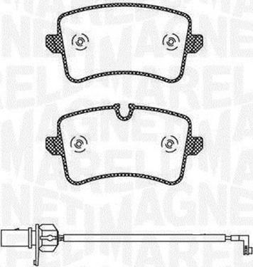 Magneti Marelli 363916060676 - Bremžu uzliku kompl., Disku bremzes ps1.lv