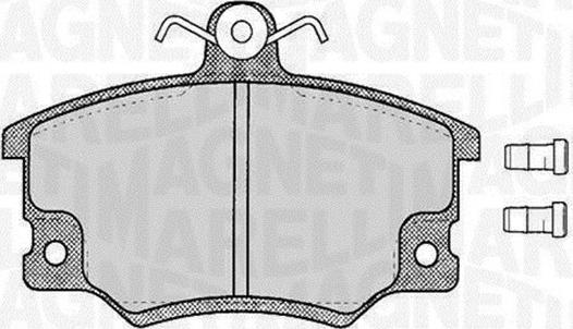 Magneti Marelli 363916060105 - Bremžu uzliku kompl., Disku bremzes ps1.lv