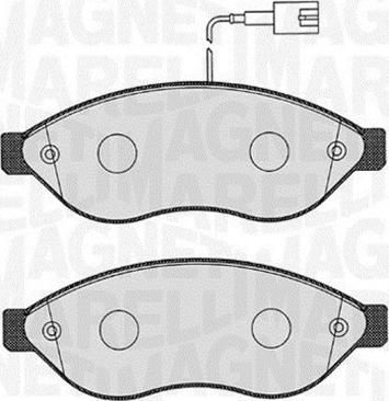 Magneti Marelli 363916060189 - Bremžu uzliku kompl., Disku bremzes ps1.lv