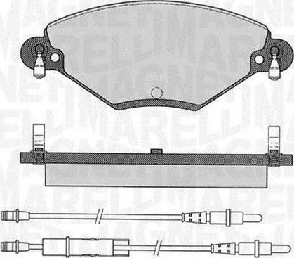 Magneti Marelli 363916060181 - Bremžu uzliku kompl., Disku bremzes ps1.lv