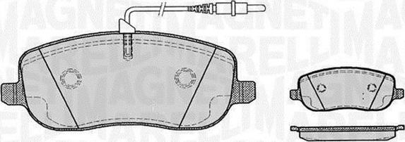 Magneti Marelli 363916060182 - Bremžu uzliku kompl., Disku bremzes ps1.lv