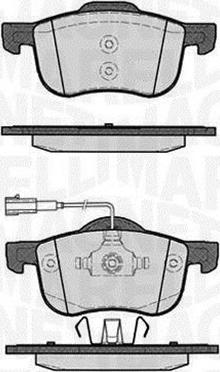 Magneti Marelli 363916060128 - Bremžu uzliku kompl., Disku bremzes ps1.lv